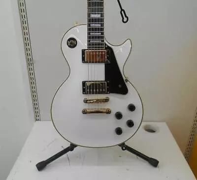 Epiphone Electric Guitar LES PAUL CUSTOM PRO Model White Used From Japan • $799.99