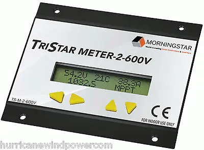 Morningstar TS-M-2-600V TriStar Digital Meter For TriStar Controllers  • $117