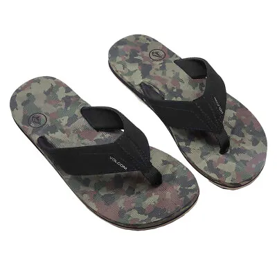 Volcom Men's Victor Flip Flop Dark Camo Sandals Clothing Apparel Snowboarding... • $30.44