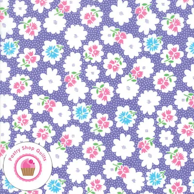 Moda FIDDLE DEE DEE 22383 13 Purple Blue Floral ME & MY SISTER Quilt Fabric • $5.95