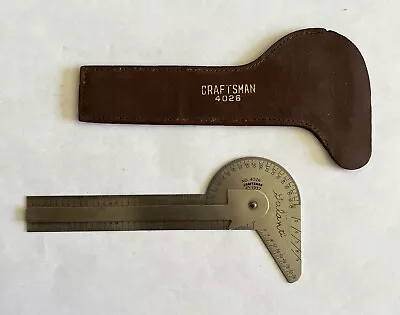 Vintage CRAFTSMAN 4026 Multi Use Ruler Gauge Protractor CenterFinder USA 1937 • $15.99