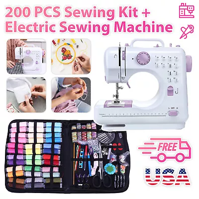 Portable Sewing Machine Electric Crafting Mending Machine 12 Stitches&Backstitch • $56.98