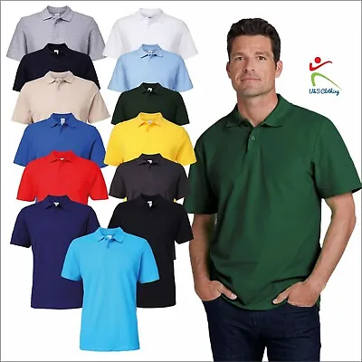 £9.19 • Buy GILDAN Softstyle Adult Double Pique Polo Shirt Work Wear Casual Polo Tops S-4XL