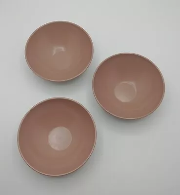 Vintage Melmac Brown Cereal Salad Bowl Mar-Crest MarCrest  USA Chicago Set Of 3 • $14.10