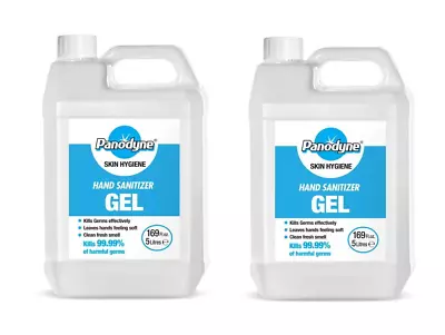 2 X Panodyne Industrial Hand Sanitiser Gel - 70% Alcohol - 5 Litres Aloe Vera • £14.95