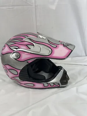 Female Vega Mojave JR Motocross Helmet Bike DOT Size Large Pink Girls Dirtbike • $17.99