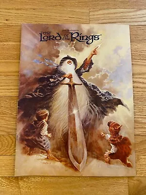 Vintage The Lord Of The Rings Movie Booklet Tolkien Illustrated 1978 Brochure • $16.99