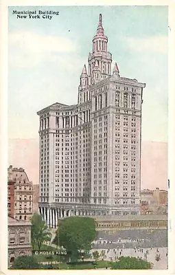Vintage Postcard Municipal Building New York City (NYC) NY Long Ago* • $0.99