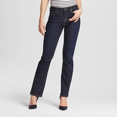 Mossimo Women's Curvy Fit Skinny Jeans Stretch - Dark Blue - Size:00 R New • $7.07