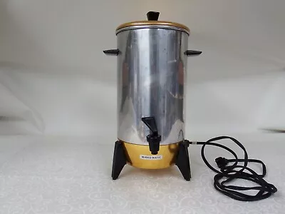 Mirro Matic Electric Percolator Coffee Maker 22 Cup Aluminum Copper 5 Pc • $14.95