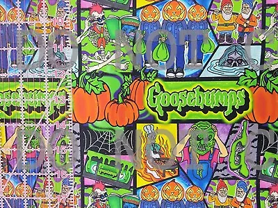 100% Cotton Woven Fabric Novelty Goosebumps Books Movie By The 1/4 Yard 9x56 • $5.49