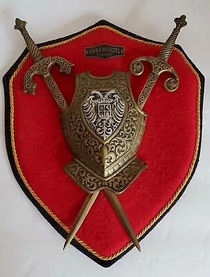 VTG~ Antique Coat Of Arms ~ Karamursel  Turkey ~ Shield ~ Metal Wall Plaque (A1) • $165