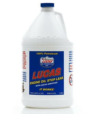 LUCAS Engine Oil Stop Leak - Stops Leaks And Smoke 1 Gallon (3.785L) 10279 • $103.16
