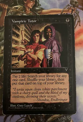 MTG Vampiric Tutor Visions 72/167 Regular Rare • $30