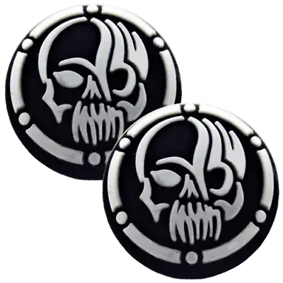 Thumb Grips X2 For PS4 PS5 XBOX ONE Xbox Series X Toggle Cover Cap - White Skull • $9.90