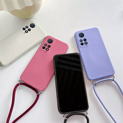 Hülle Für Xiaomi Redmi Note 12 11 10 9 Pro Mi 12T Schutzhülle Kordel Band Case • $18.69