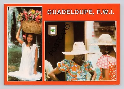 Postcard (S13) Guadeloupe Multi View People Of Guadeloupe • £5.99