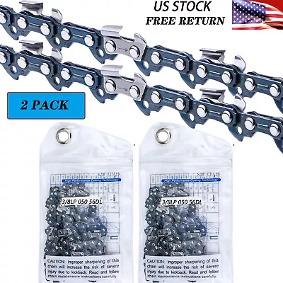 2 Packs Chainsaw Chain For16'' Echo CS310/352 Husqvarna 136/240 3/8LP .050 56DL • $17.59