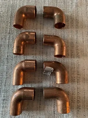 Lot Of 8 Nibco 3/4  Copper Street Elbow 90° New Old Stock 607-2 ELL 3/4” 5P065 • $15