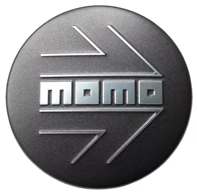 1x MOMO CAP 171NB Wheel Center Cap Silver Arrow Matt Anthracite Base 55mm • $13.57