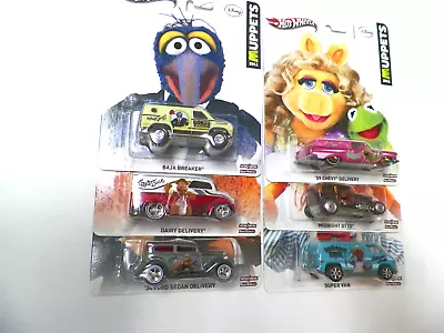 Hot Wheels Premium- Muppets Set Of 6- Lot S234--Non Mint • $64.99