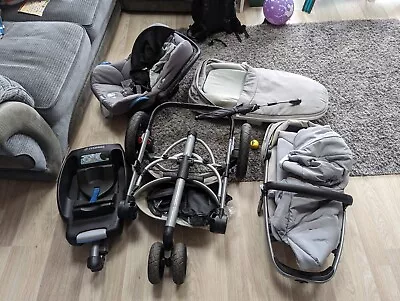 £60 • Buy Quinny Buzz Xtra Travel System Maxi Cosi Carseat Carrycot Accessories