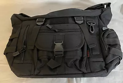 Messenger Bag Backpack D5 Column Nylon Sport Outdoor Military Style Black New • $29