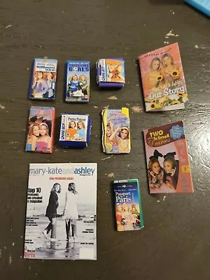 Vintage Mary Kate And Ashley Olsen MINI Accessories Books VHS Computer Games+ • $23.75