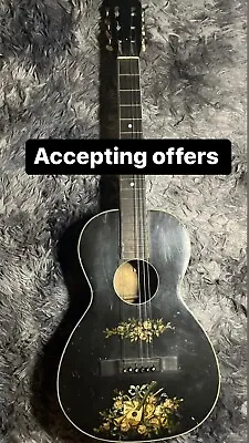 Beautiful 1930s Project Guitar! (Vintage Parlor- With Case) • $600