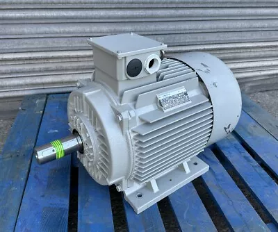 AC Motoren GmbH 18.5kW 3-Phase Electric Motor IE3 B3 1470RPM 4-Pole 180M 48mm • £500