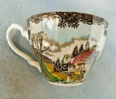 Vintage Myott The Brook  Coffee Tea Cup Brown Staffordshire England • £11.56