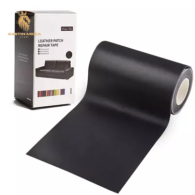 Leather Repair Patch Tape Kit Black 3 X 60 Inch Self Adhesive Leather Repair Pat • $15.96