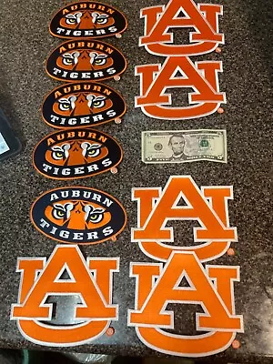 10x Auburn Tigers XLarge Iron On Embroidered Patch 7x7” • $65.99