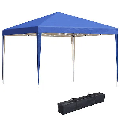 Outsunny 3 X 3m Garden Pop Up Gazebo Marquee Party Tent Wedding Canopy Blue • £57.99