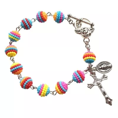 Rainbow Wristband Formal Wear Bracelets Alloy Material For Woman • £4.99