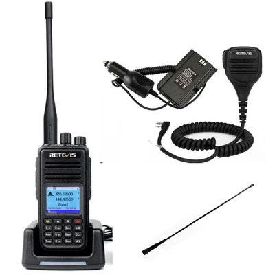 $149.99 • Buy DMR Retevis RT3S UHF+VHF Digital Ham Radio Dual Band TDMA Walkie Talkie+ACCS 