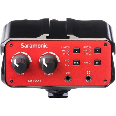 Saramonic SR-PAX1 XLR 1/4  TRS & 1/8  On-Camera Audio Adapter W Phantom Power • $99