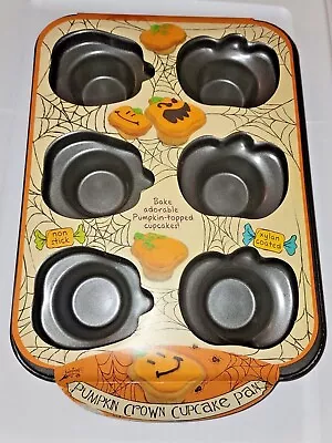  Cupcake Muffin Pan New Metal Halloween Thanksgiving Fall Baking Brand Castle • $24.99