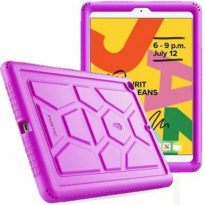 For IPad 7th Gen 10.2 Tablet Case Silicone Shockproof Protective Cover Purple • $10.98