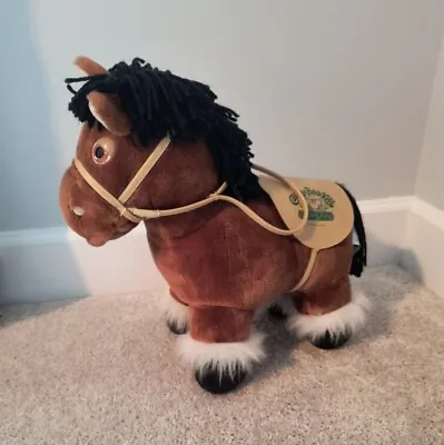 Vintage 1984 Cabbage Patch Kids Show Pony Plush Brown Horse Saddle & Bridle • $19.99