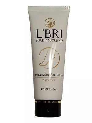 L'BRI Pure N' Natural REJUVENATING FOOT CREAM Peppermint 4 Fl Oz NEW - SEALED • $18.89