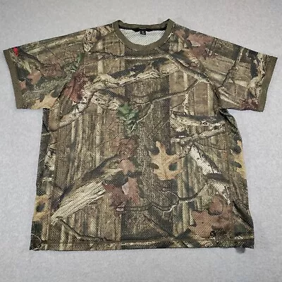 Guide Series Camouflaged Shirt Mens 2XL Mossy Oak Break Up Short Sleeve Mesh Tee • $14.98