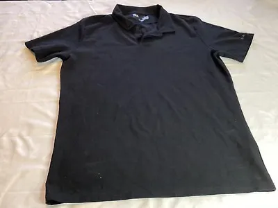 Oakley Polo Shirt Large  Black Hydrolix Logo Casual Golf Men • $19.99