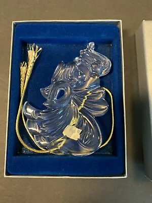 Mikasa Crystal Glass Angel Harp Christmas Ornament Joyous Collection - Box • $7.50