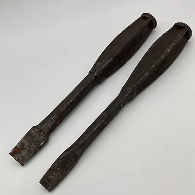 Vintage Crescent Tool Co Lot Of Two Chisels READ (G) • $29.99