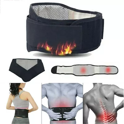 Back Lumbar Support Tourmaline Self-Heating Magnetic Therapy Waist Brace Belt • $8.88