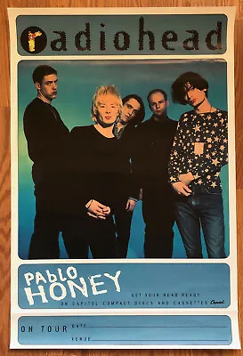 $200 • Buy Radiohead Promotional Poster Pablo Honey 1993