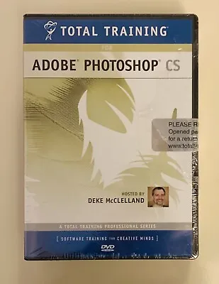 $27.99 • Buy NEW SEALED Adobe Photoshop CS TOTAL TRAINING DVD Parts 1 And 2 Deke McClelland