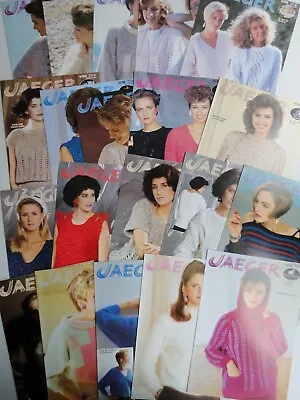 Bundle 20 X Vintage Jaeger Knitting Patterns.  Women' Fashion All New Old Stock. • £5