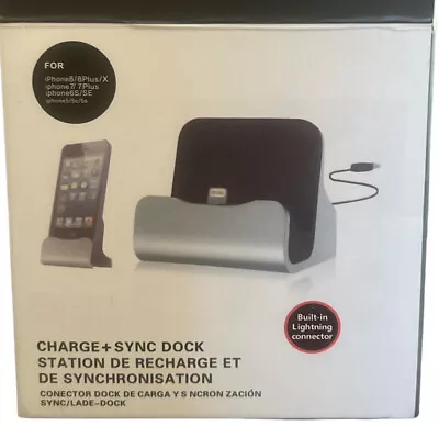 Micro USB Charge & Sync Dock Station For IPhone - Silver • $12